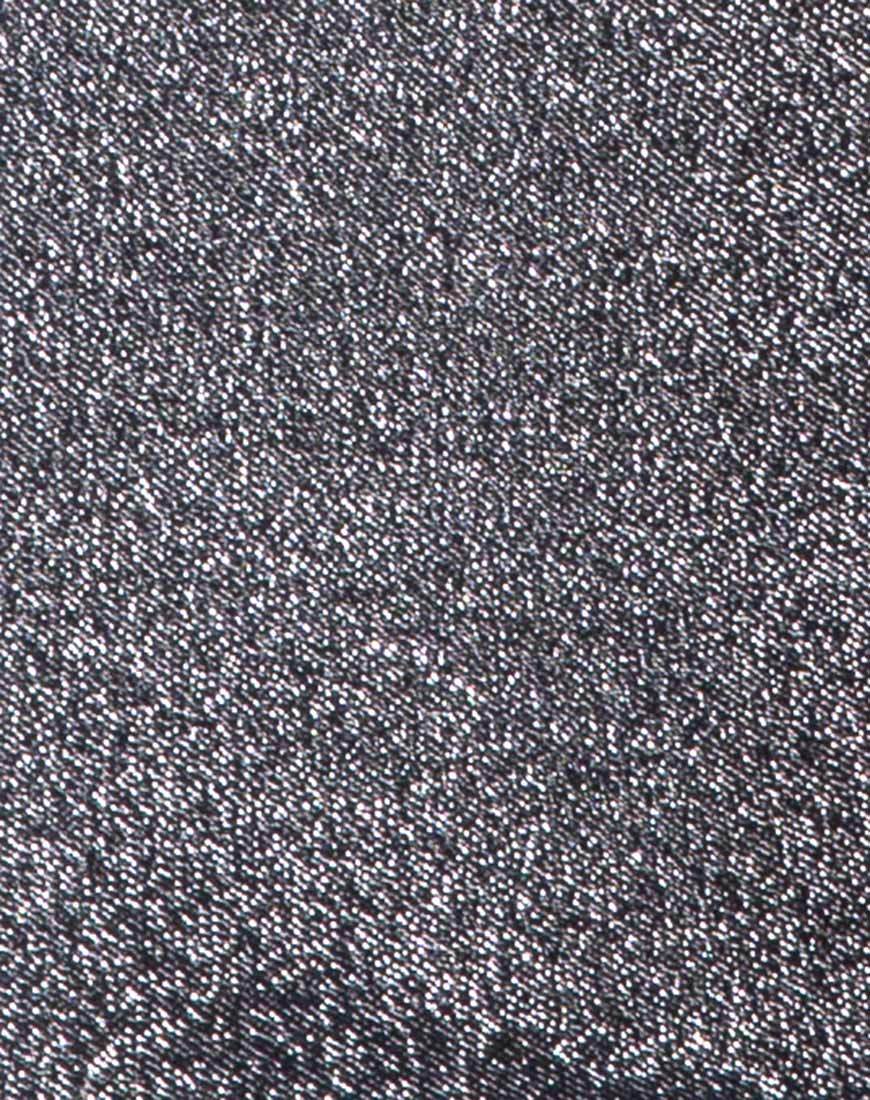 Kimmy Minirock aus Glitzer-Lurex Silber - Image 5