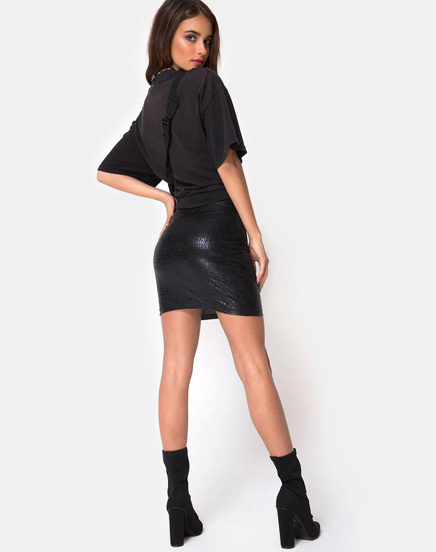 Kimmy Rock in Schlange Schwarz - Image 4