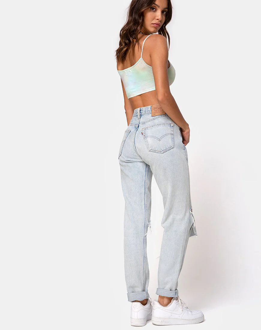 Kimo Crop Top in Pastell Tie Dye - Image 4