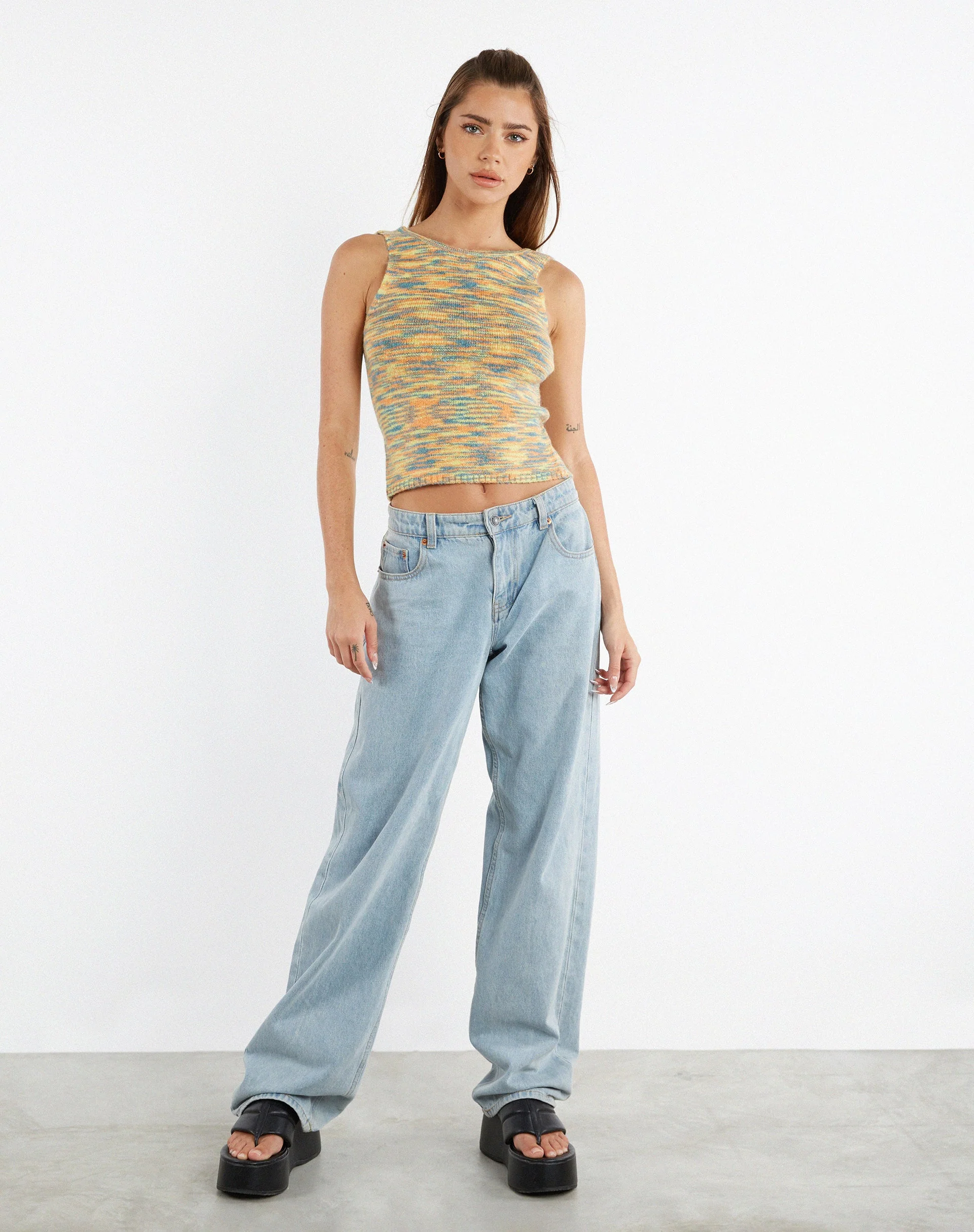 Kinda Vest Top in Mix Space Dye Multi Farbe - Image 6