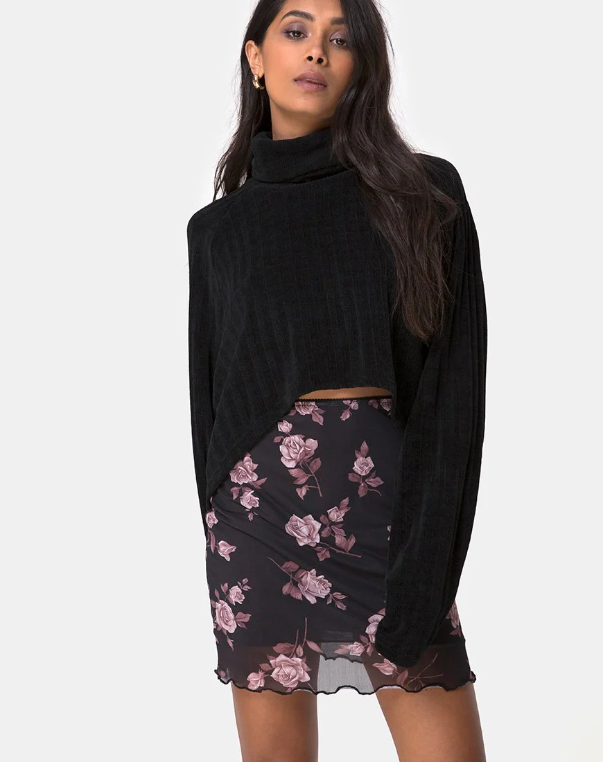 Kinnie Minirock in Dusky Rose