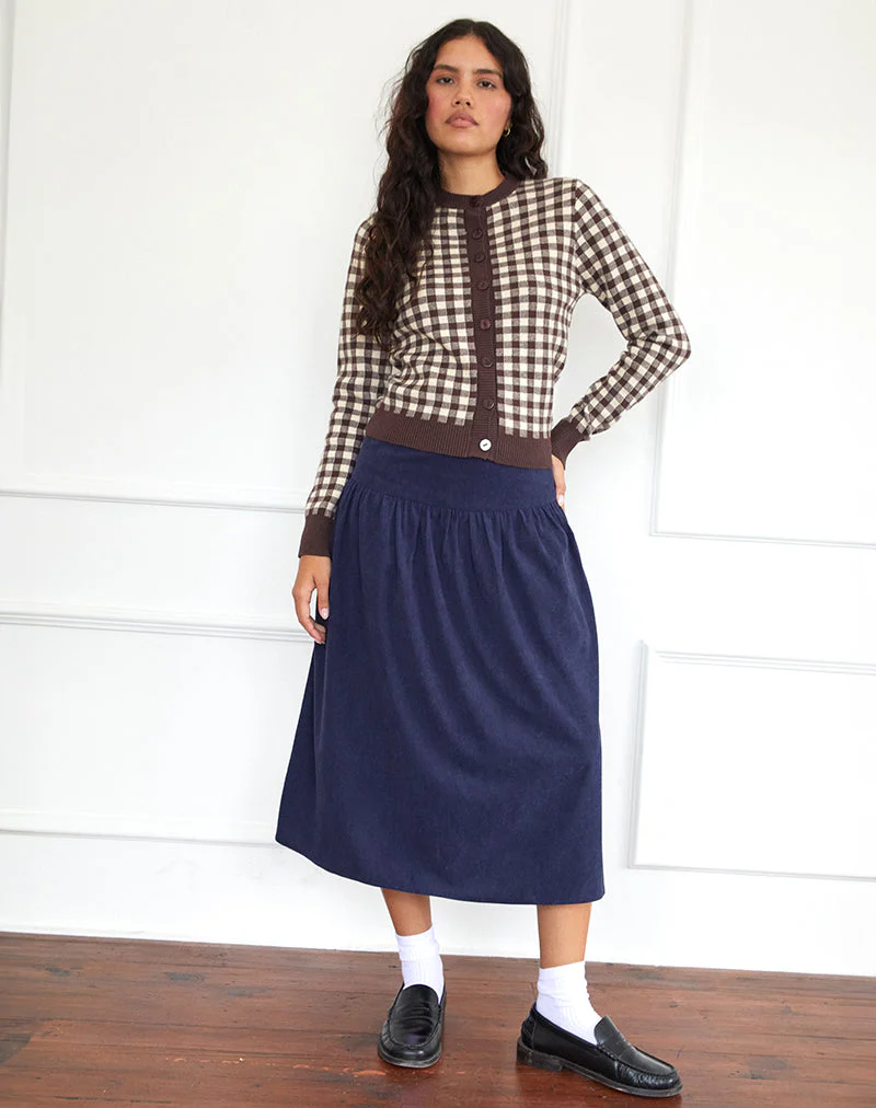 Kiranila Midirock aus Baby Cord Tinte Blau - Image 4