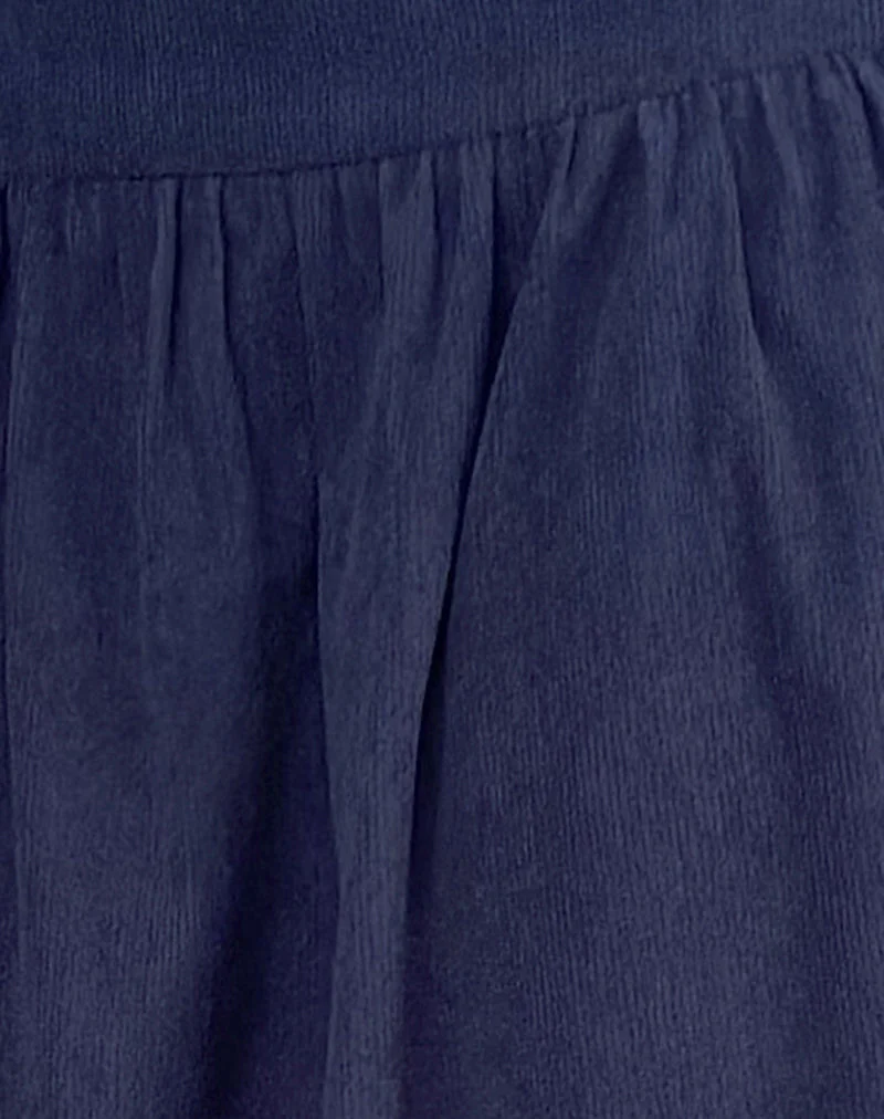 Kiranila Midirock aus Baby Cord Tinte Blau - Image 6