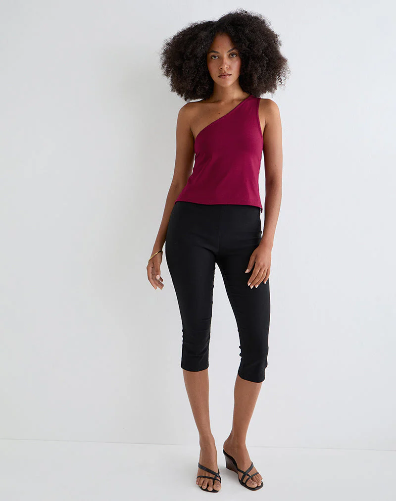 Klazari Top aus Rayon Jersey Burgund - Image 5