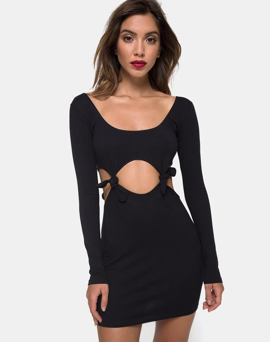 Knoya Kleid Schwarz