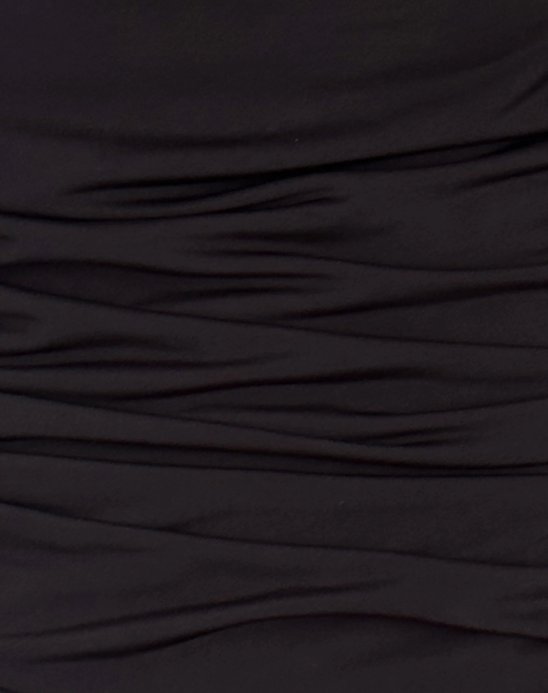 Kofi Asymmetrisches gerüschtes Cami-Top in Schwarz Slinky - Image 6