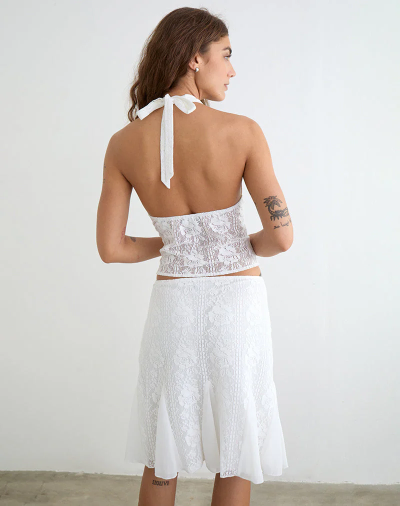 Kopa Top in Floral Lace White - Image 5
