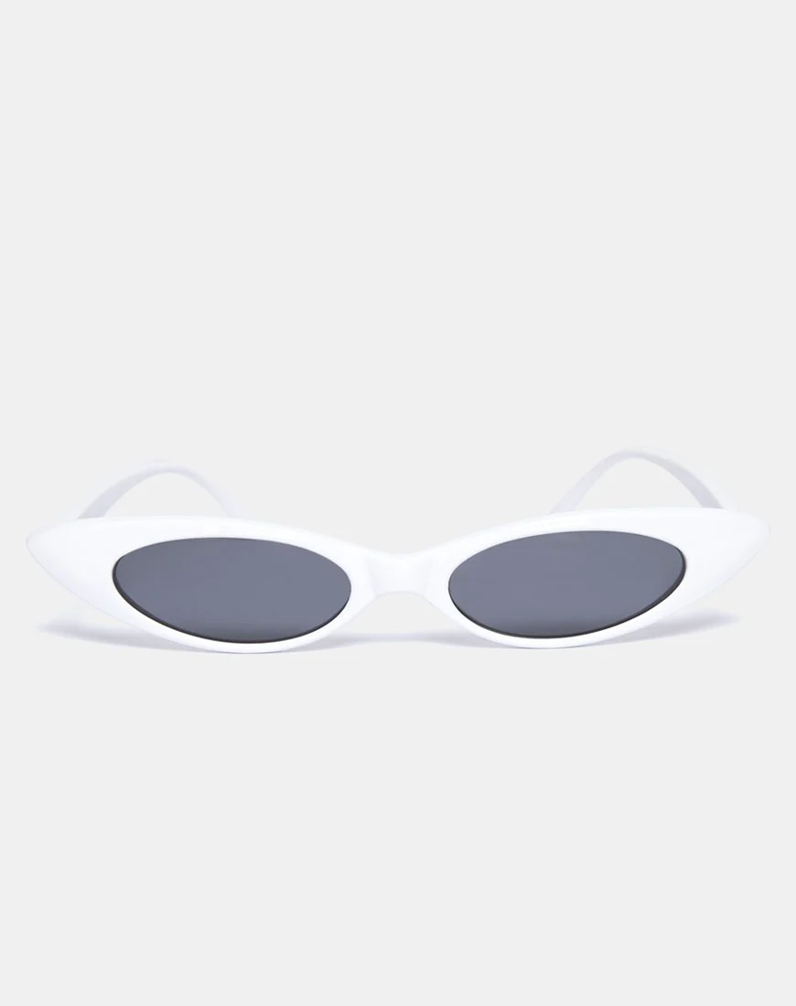 Kourt Sonnenbrille in Weiß - Image 3