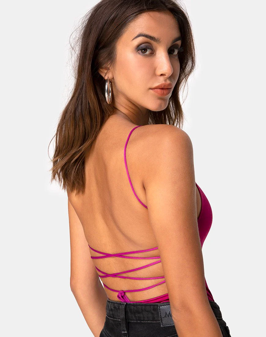 Koza Mieder aus Satin Magenta - Image 2