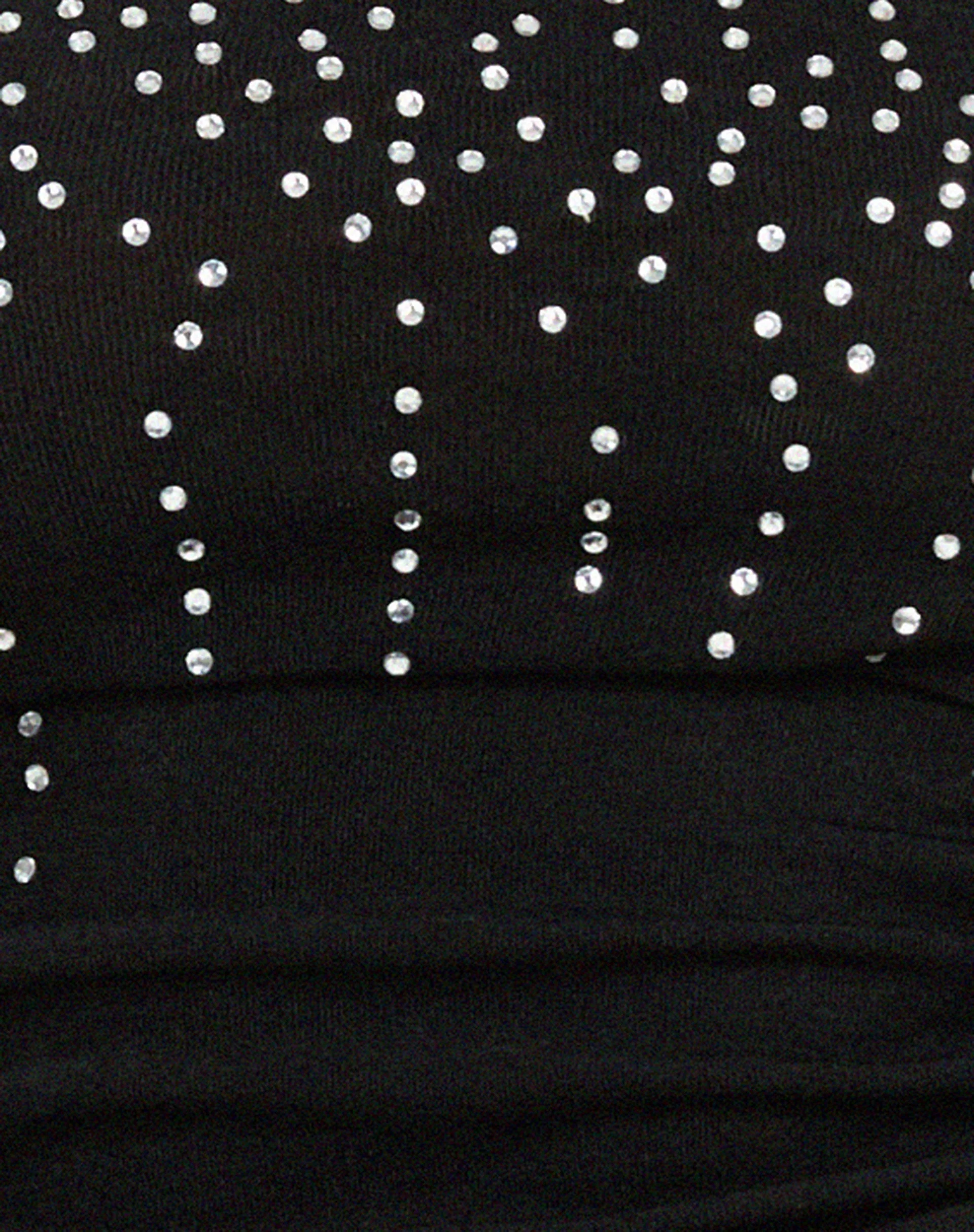 Kuincy Crop Top in Schwarz Diamantene Schnalle - Image 8