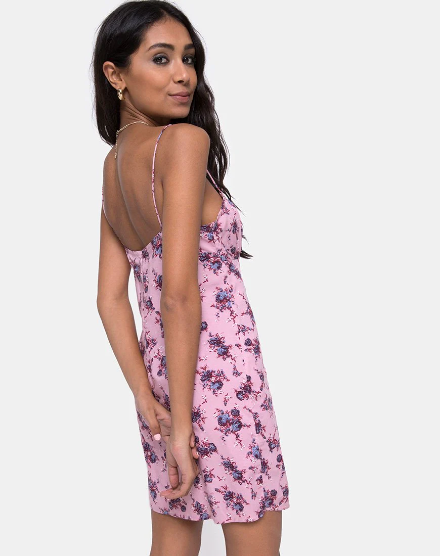 Kumala Slip-Kleid in Soheila Floral Blush - Image 2