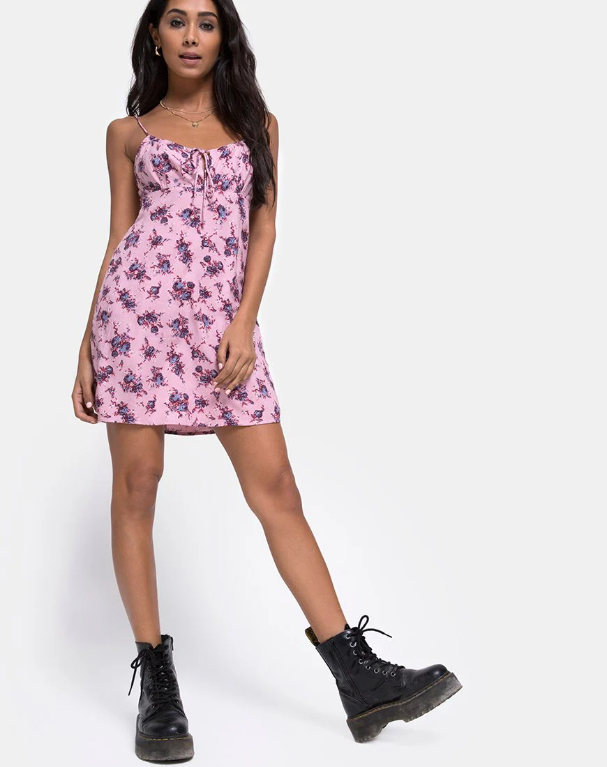 Kumala Slip-Kleid in Soheila Floral Blush - Image 3