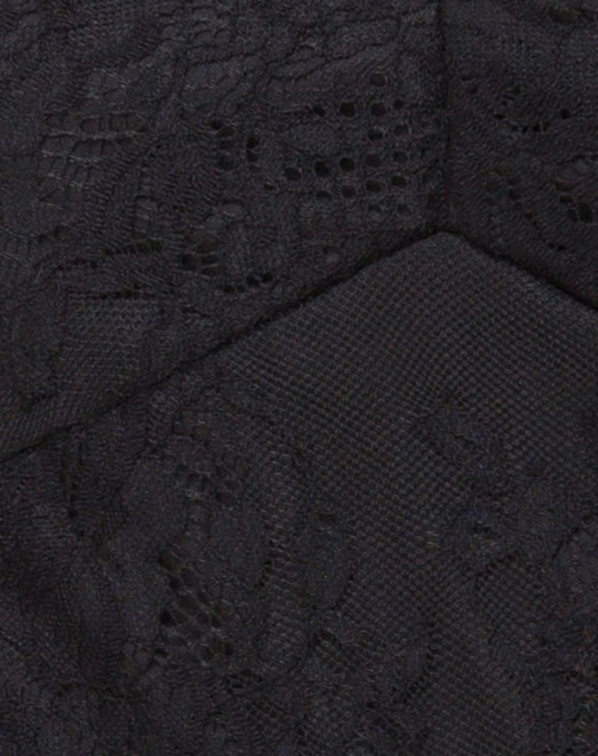 Kusakina Kleid aus Spitze Schwarz - Image 5