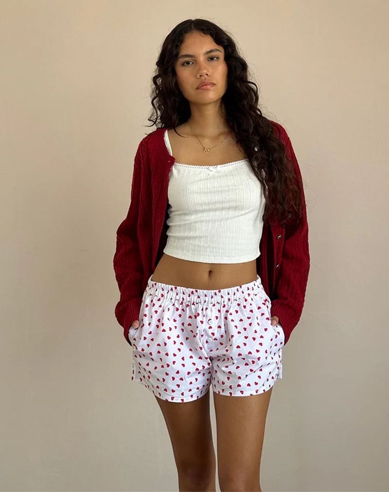 Laboxe Boxershorts in Weiß-Rot-Herz - Image 4
