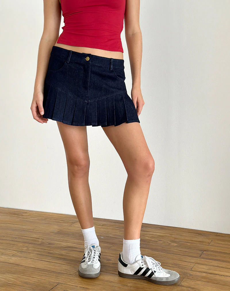 Laduma Minirock Denim in Indigo - Image 4