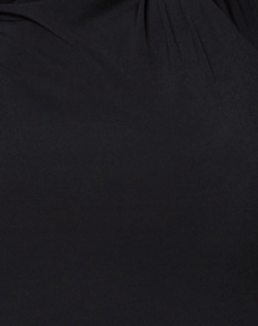 Lafitte Kleid aus Polycrepe Schwarz - Image 5