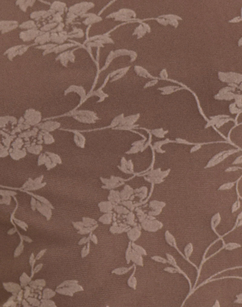 Lakya Top in Blattgrün mit dunklem Taupe - Image 6