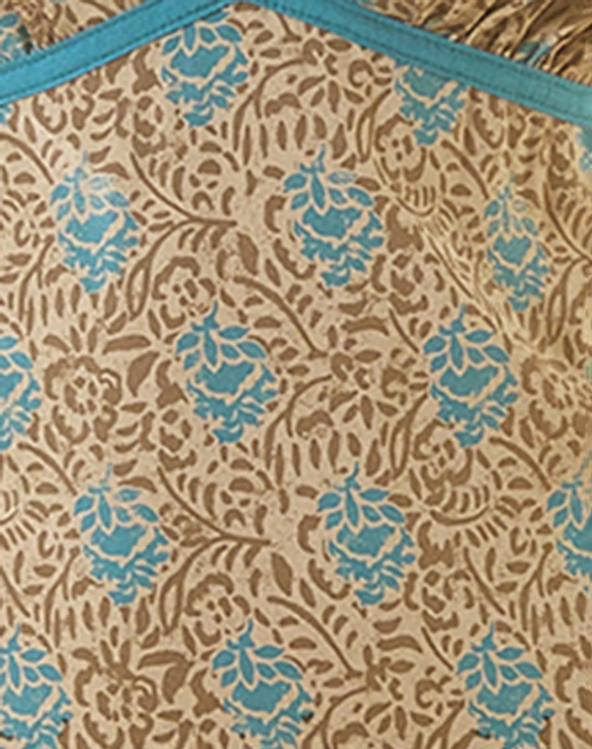 Lalu Midikleid in Bohemian Batik Blau Braun - Image 8