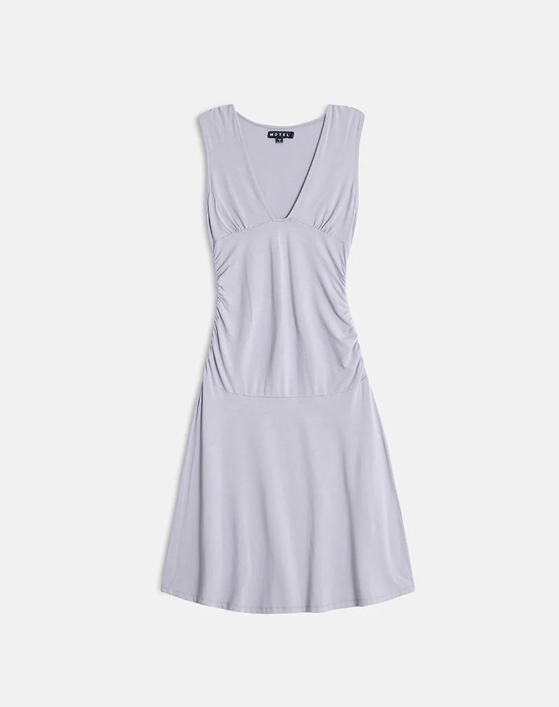 Laluma Midikleid in Lila-Grau - Image 3