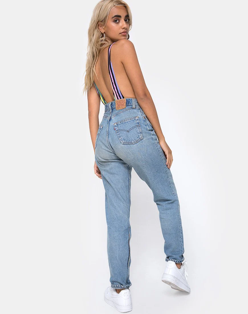 Lalung Tiefes Mieder in New Stripe - Image 4