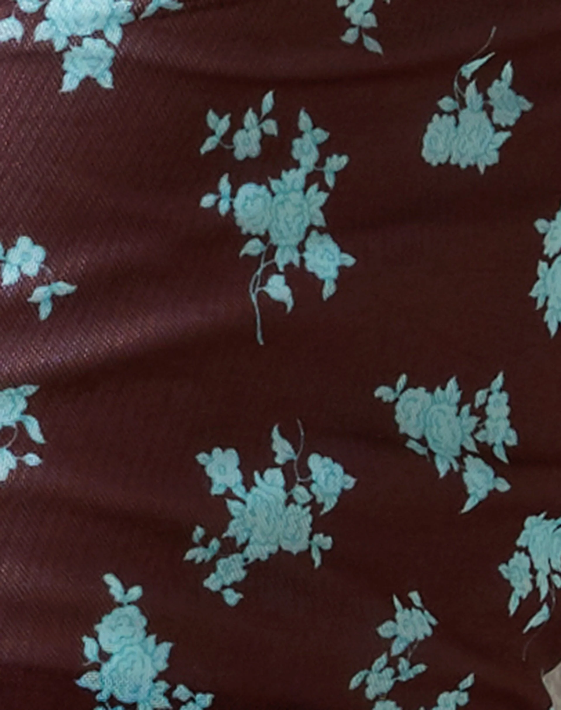 Lamaya Cardi in Femme Floral Blau und Braun - Image 5