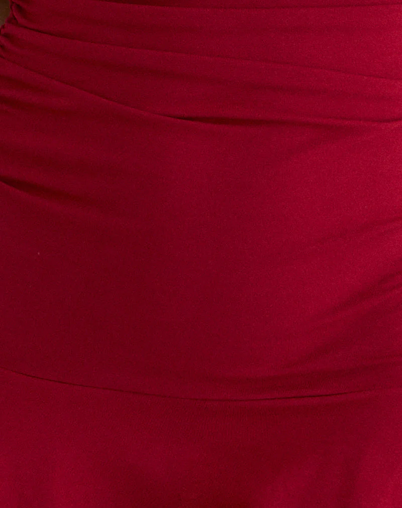 Lanai Minikleid aus Rayon Jersey Adrenalin Rot - Image 6