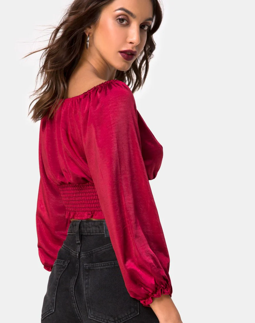 Lancer Platte in Kirsche Satin - Image 2