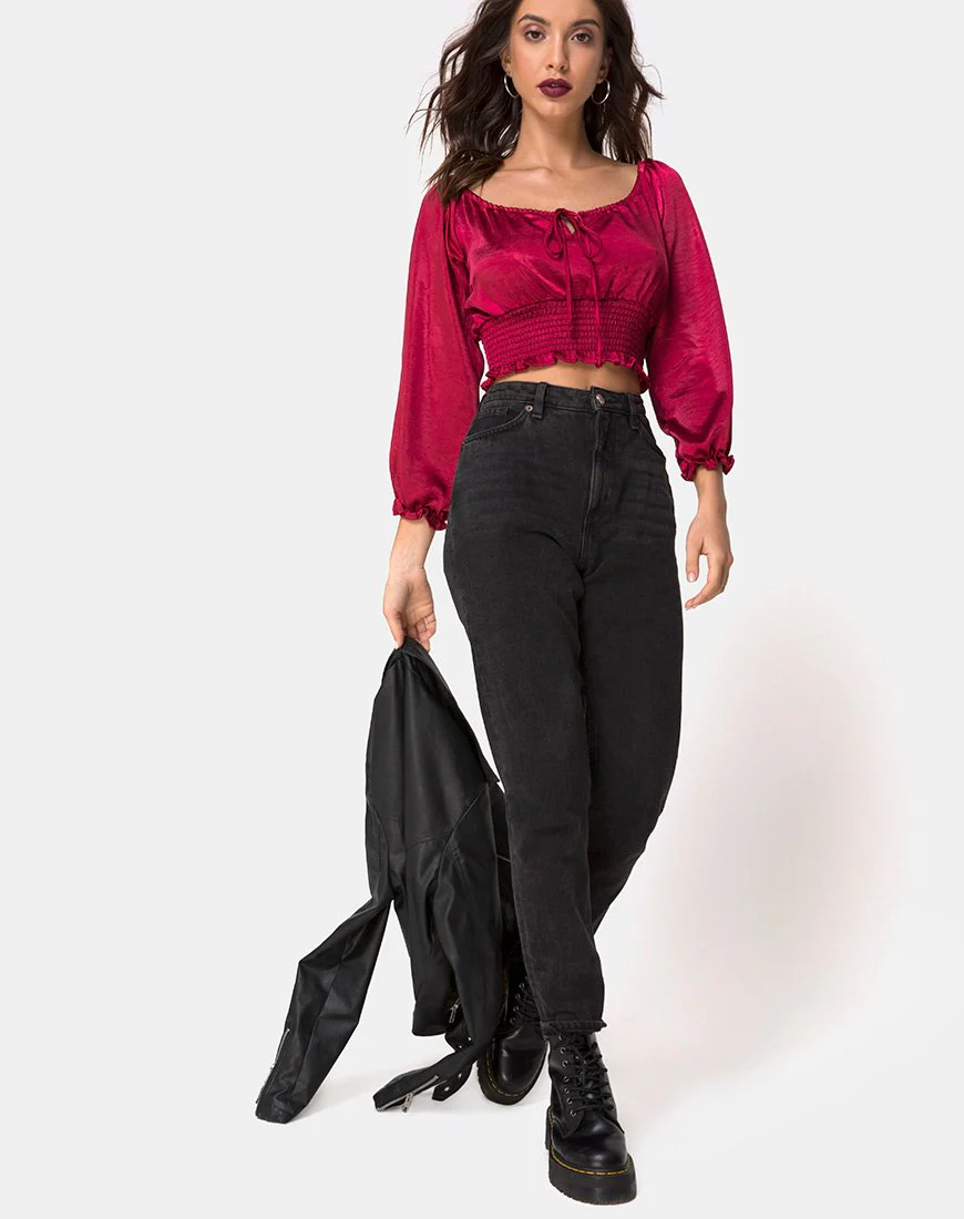 Lancer Platte in Kirsche Satin - Image 3