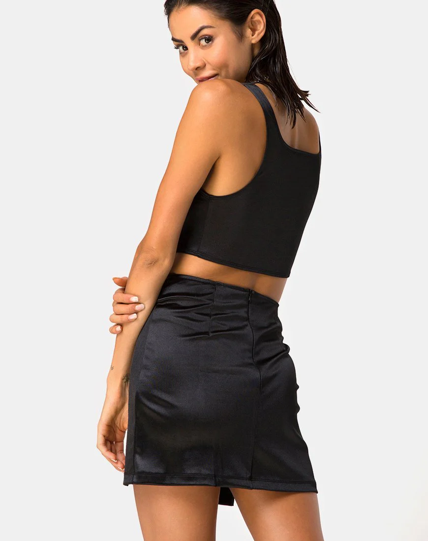 Landos Crop Top in Schwarz - Image 2