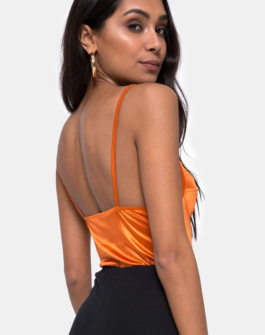 Lantas Mieder in Satin Salz Karamell - Image 2