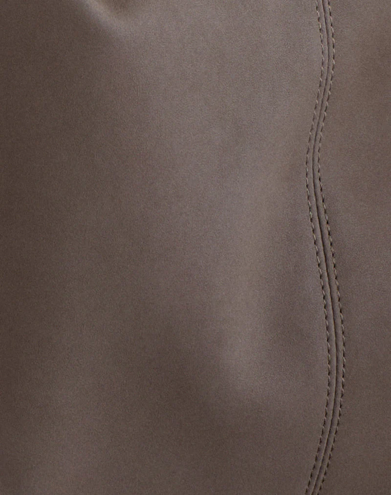 Große braune Tasche mit Nieten - Image 6