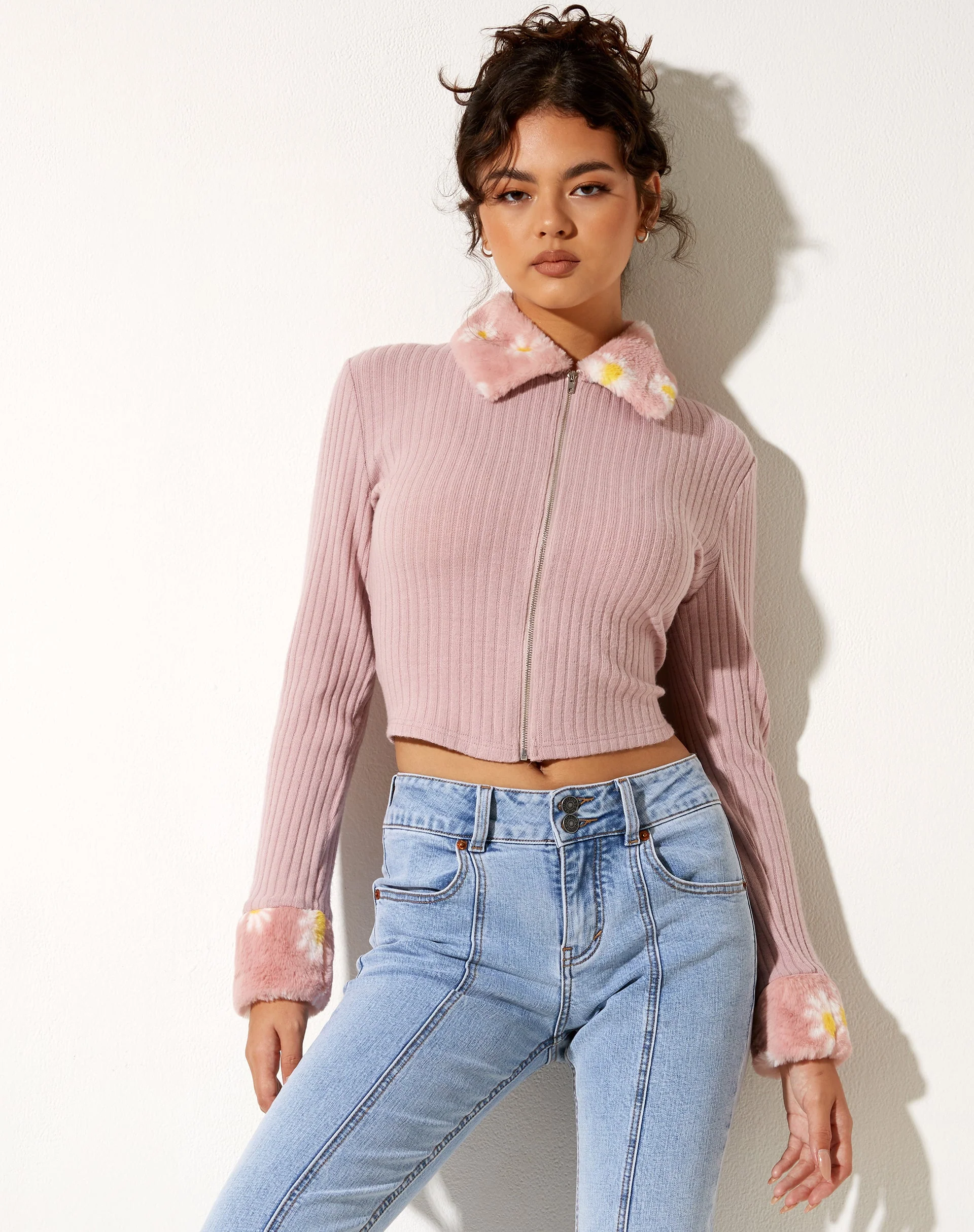 Larita Cardi aus Strick in Altrosa - Image 2