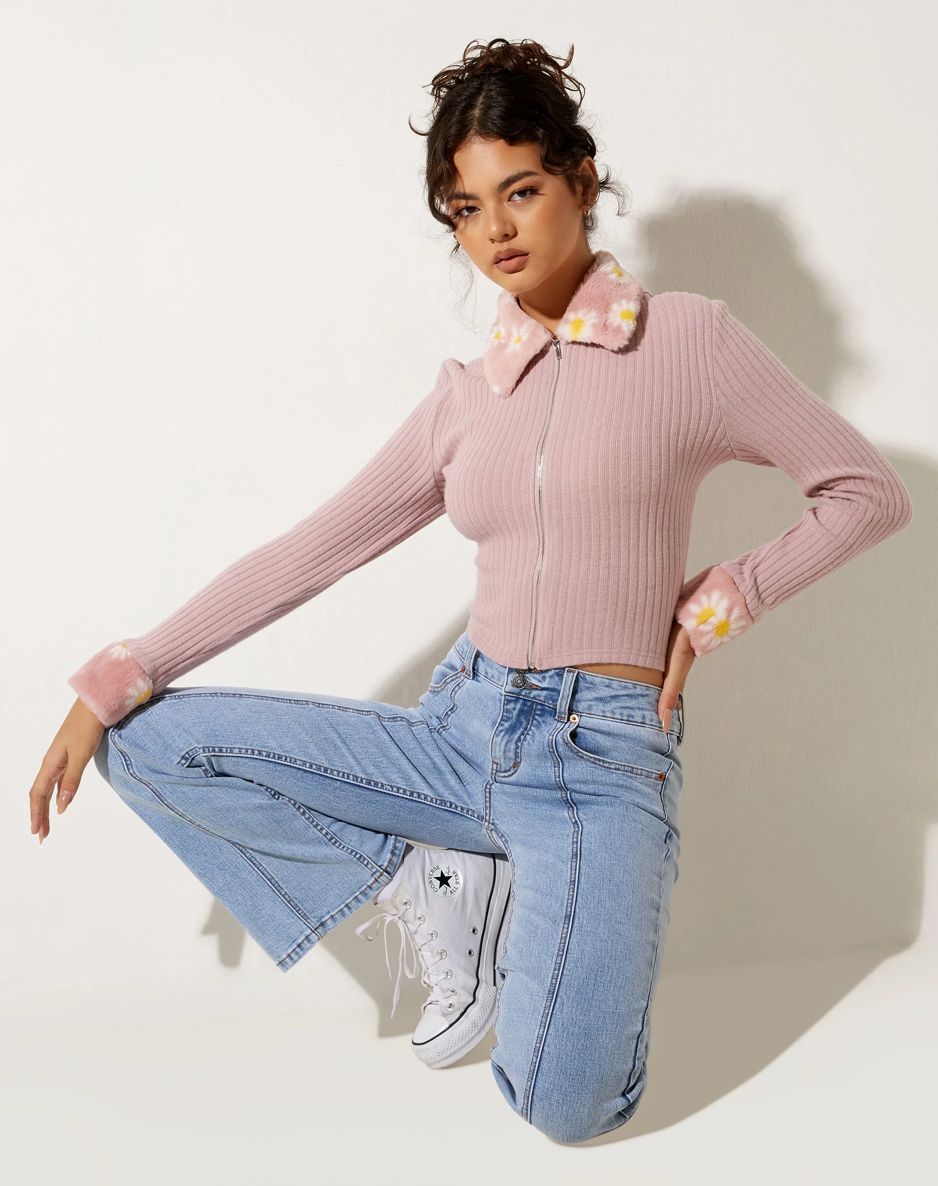 Larita Cardi aus Strick in Altrosa - Image 3