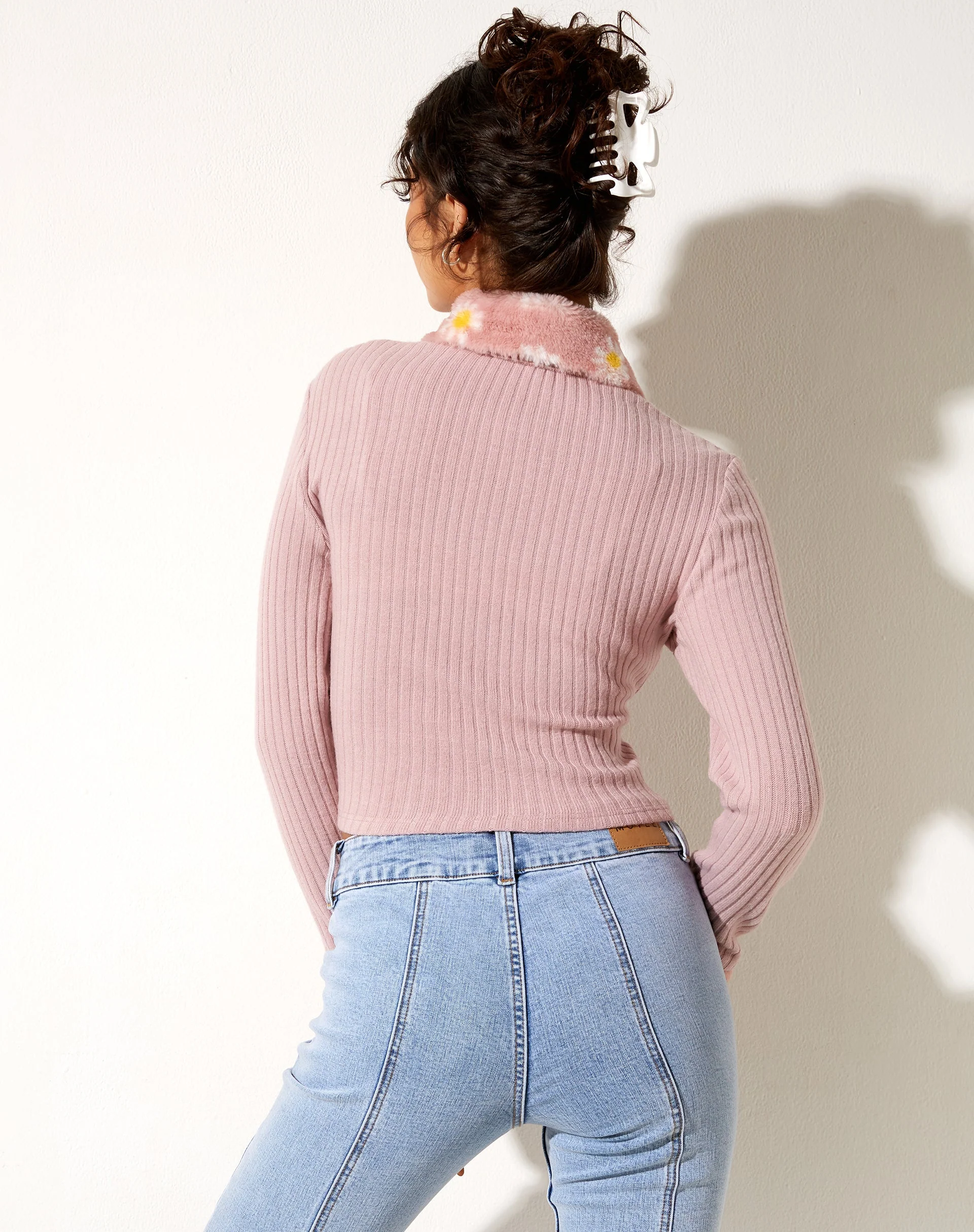 Larita Cardi aus Strick in Altrosa - Image 5