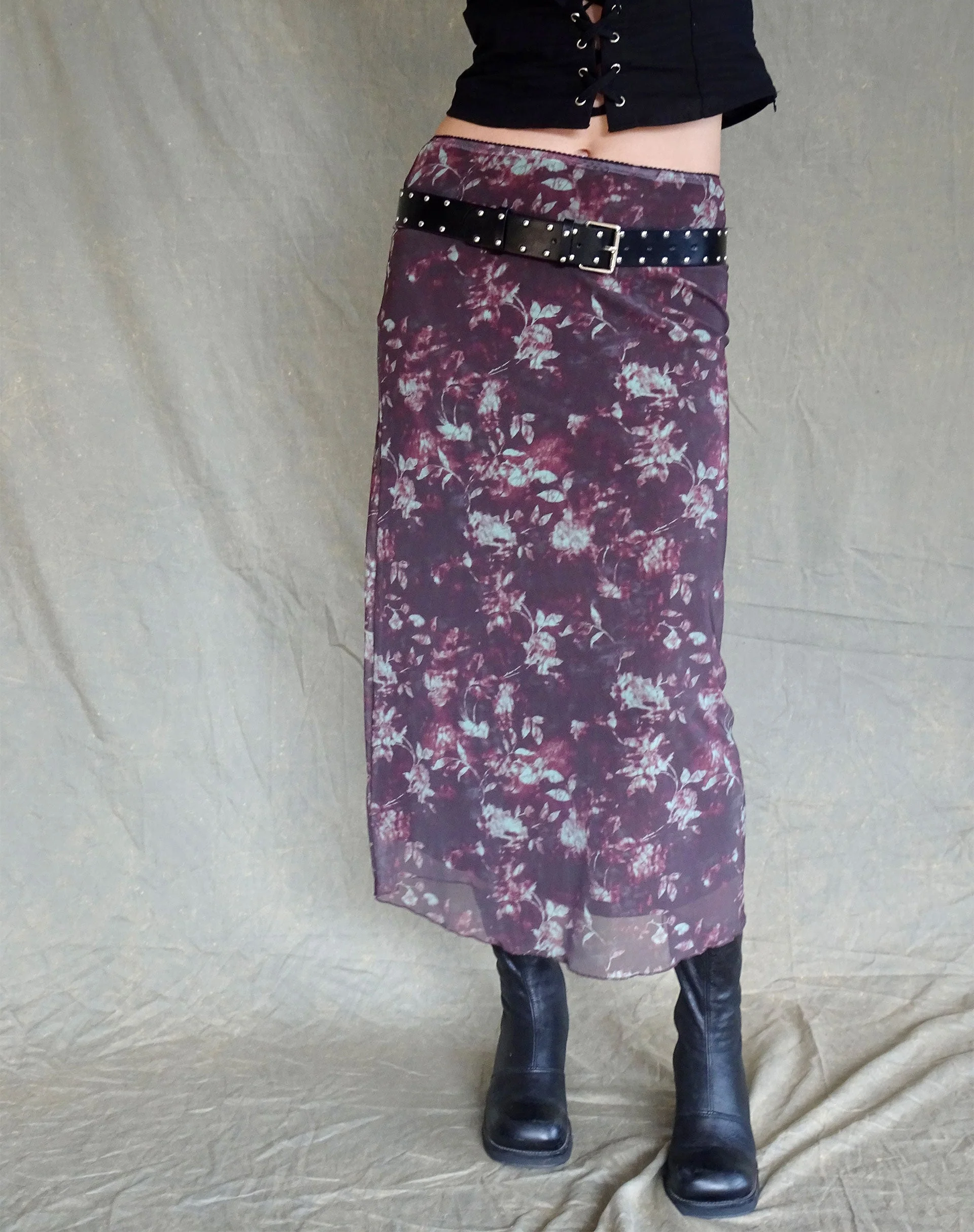 Lassie Maxirock in Botanical Floral Braun