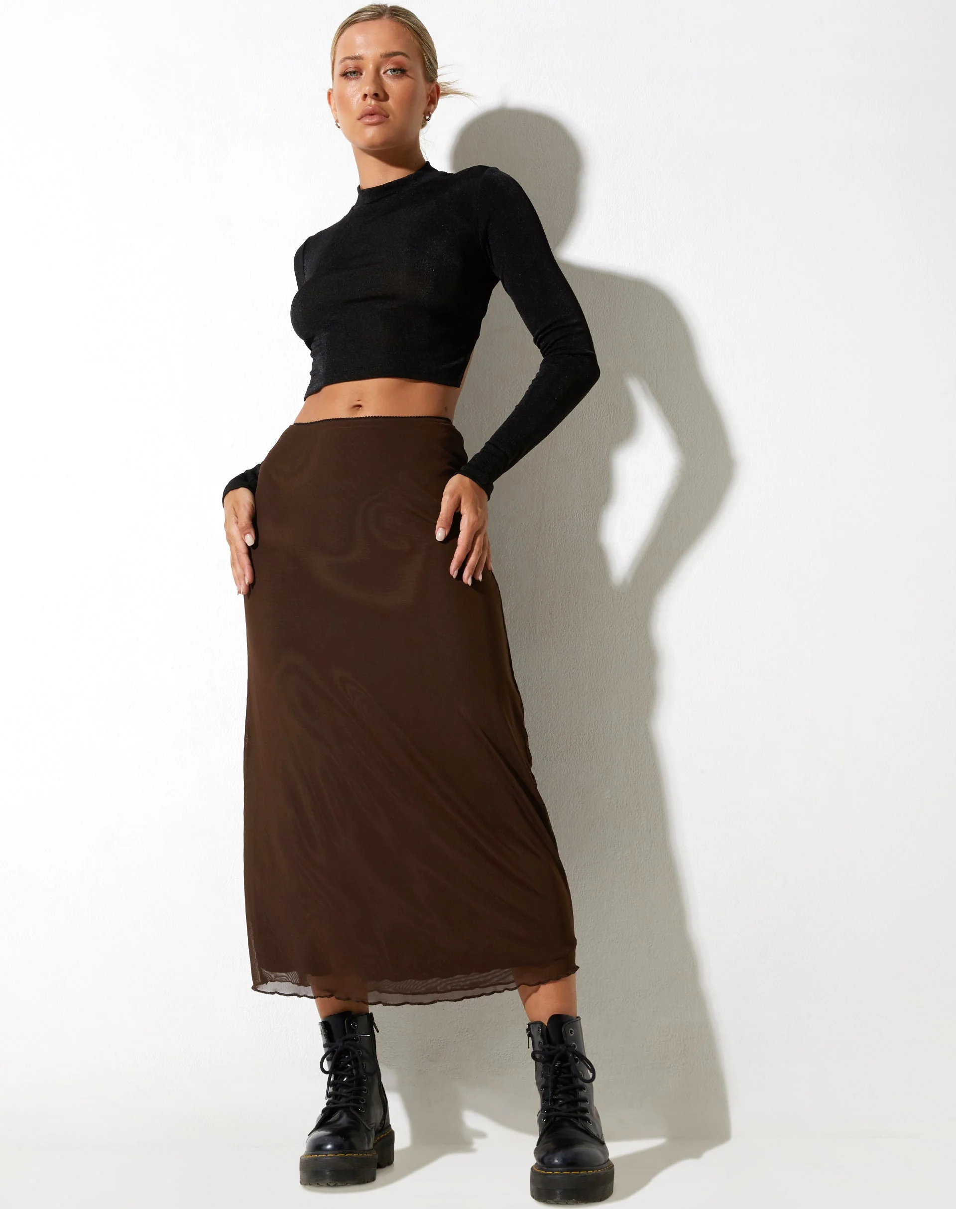 Lassie Midirock aus Mesh Braun - Image 5