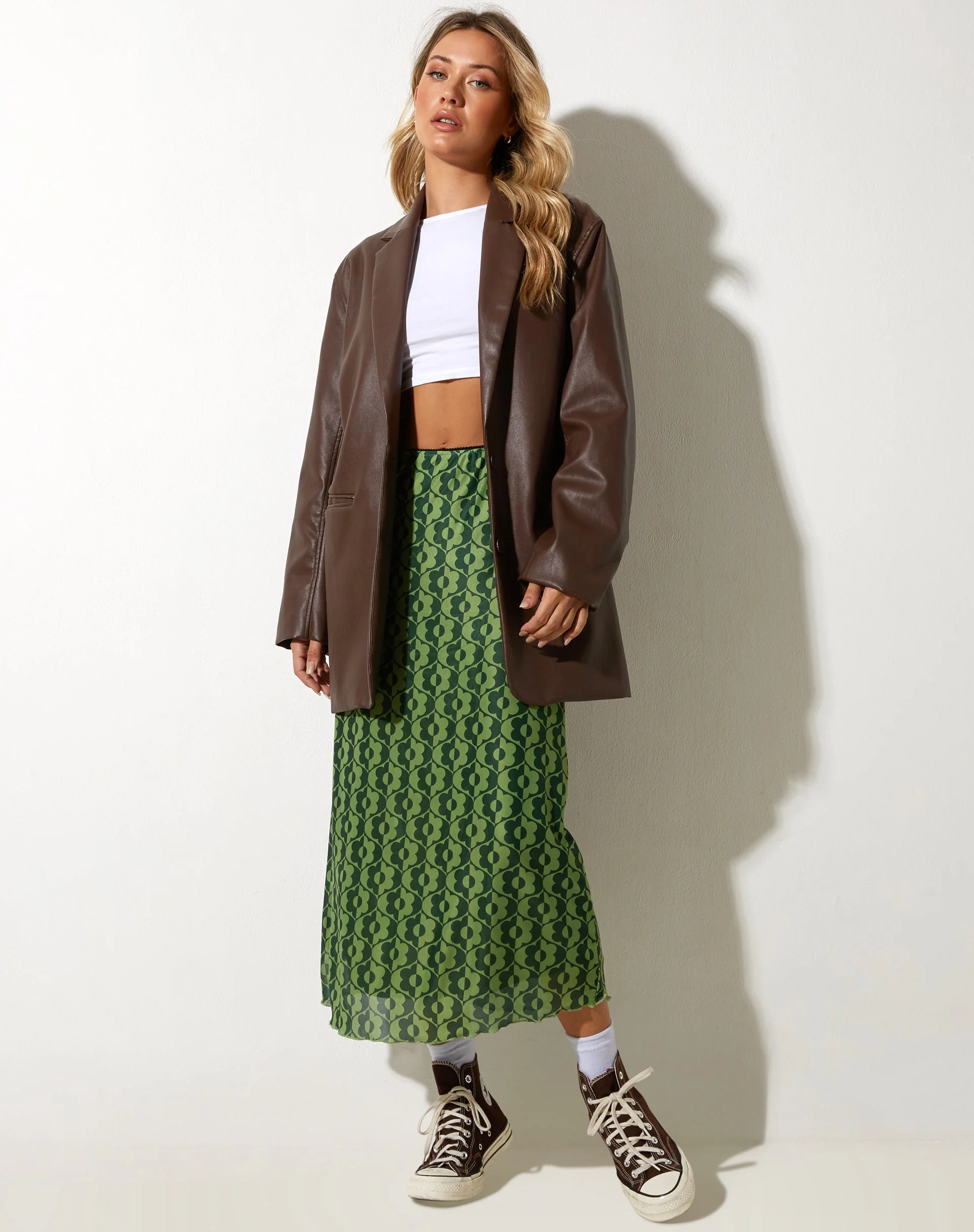 Lassie Midirock in gewelltem Daisy Grün - Image 6