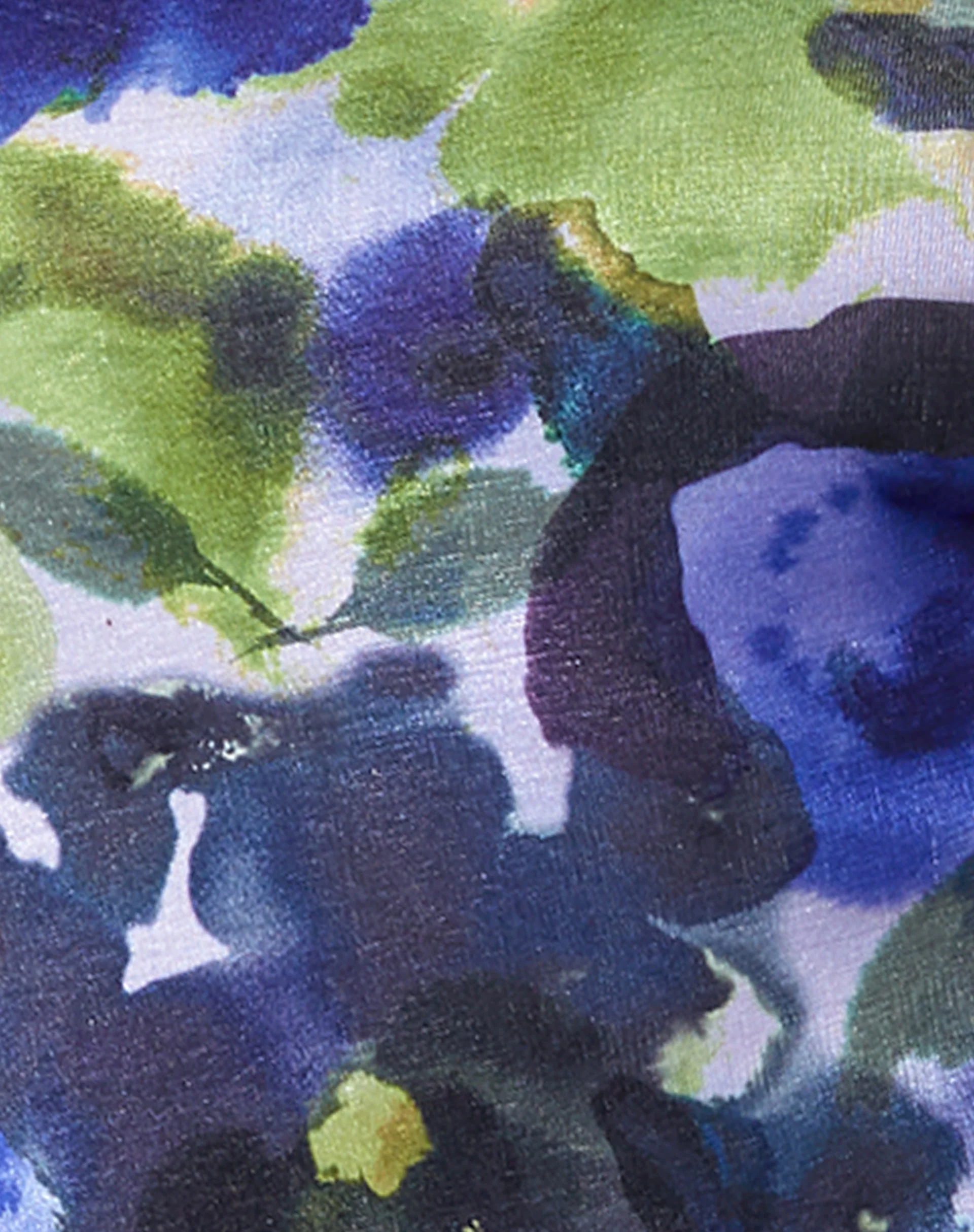 Lastri Langarm-Top in abstraktem Aquarellblau - Image 6