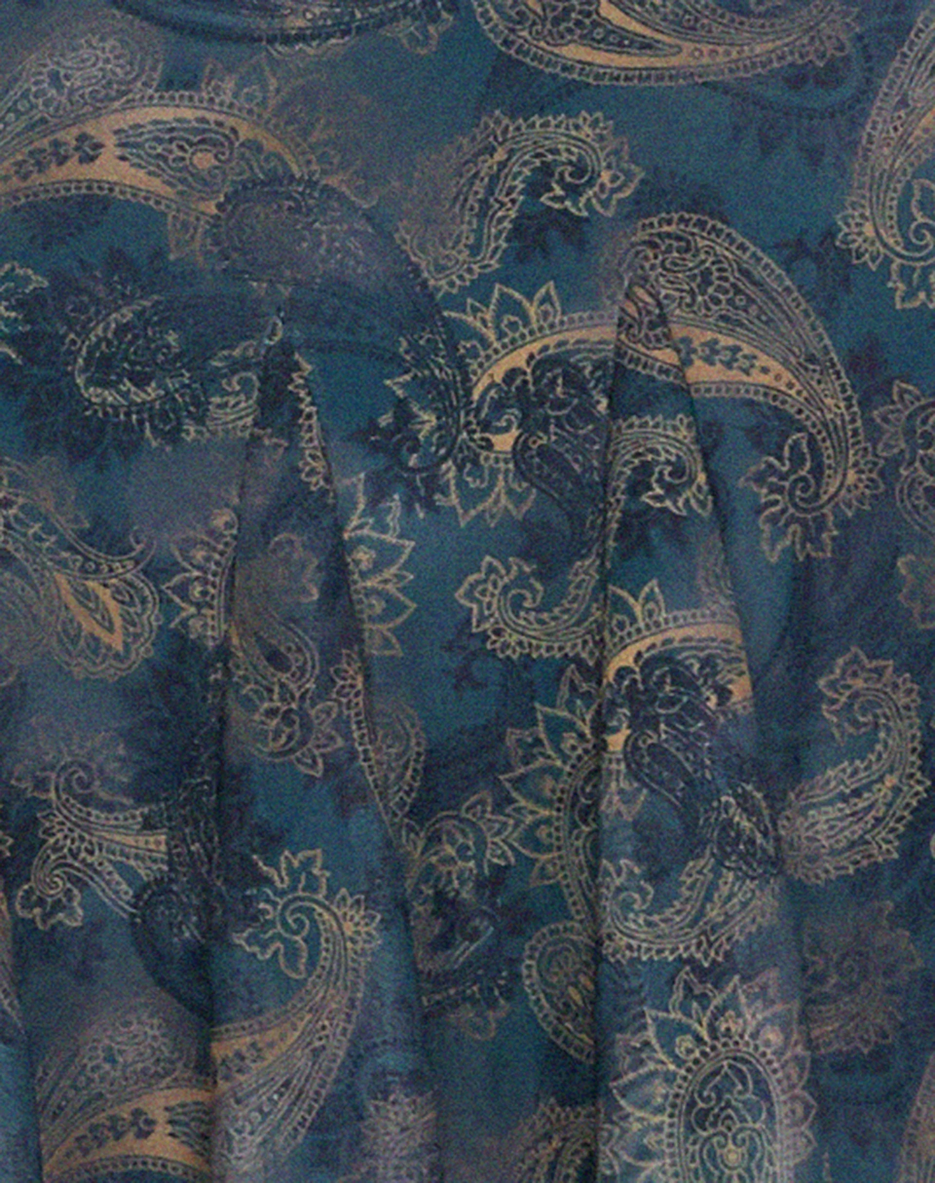 Latrix Midirock aus Mesh in Blau mit Paisley-Muster - Image 6