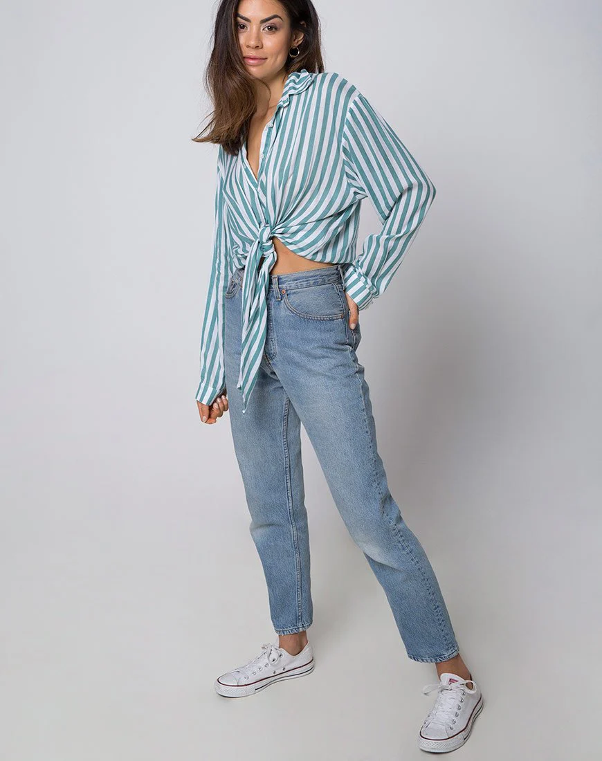 Lauv Hemd in Mid Stripe - Image 3