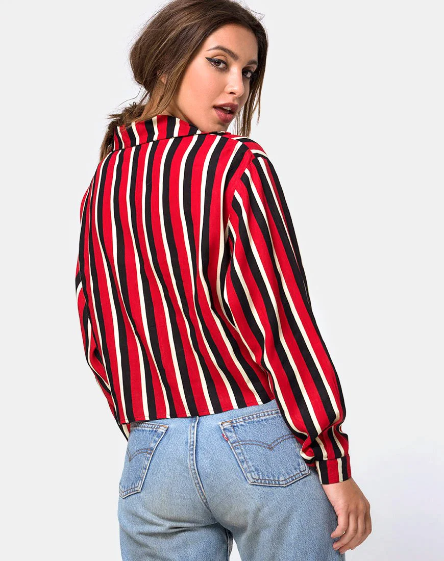 Lauv Hemd in Sunset Stripe Vertikal - Image 2