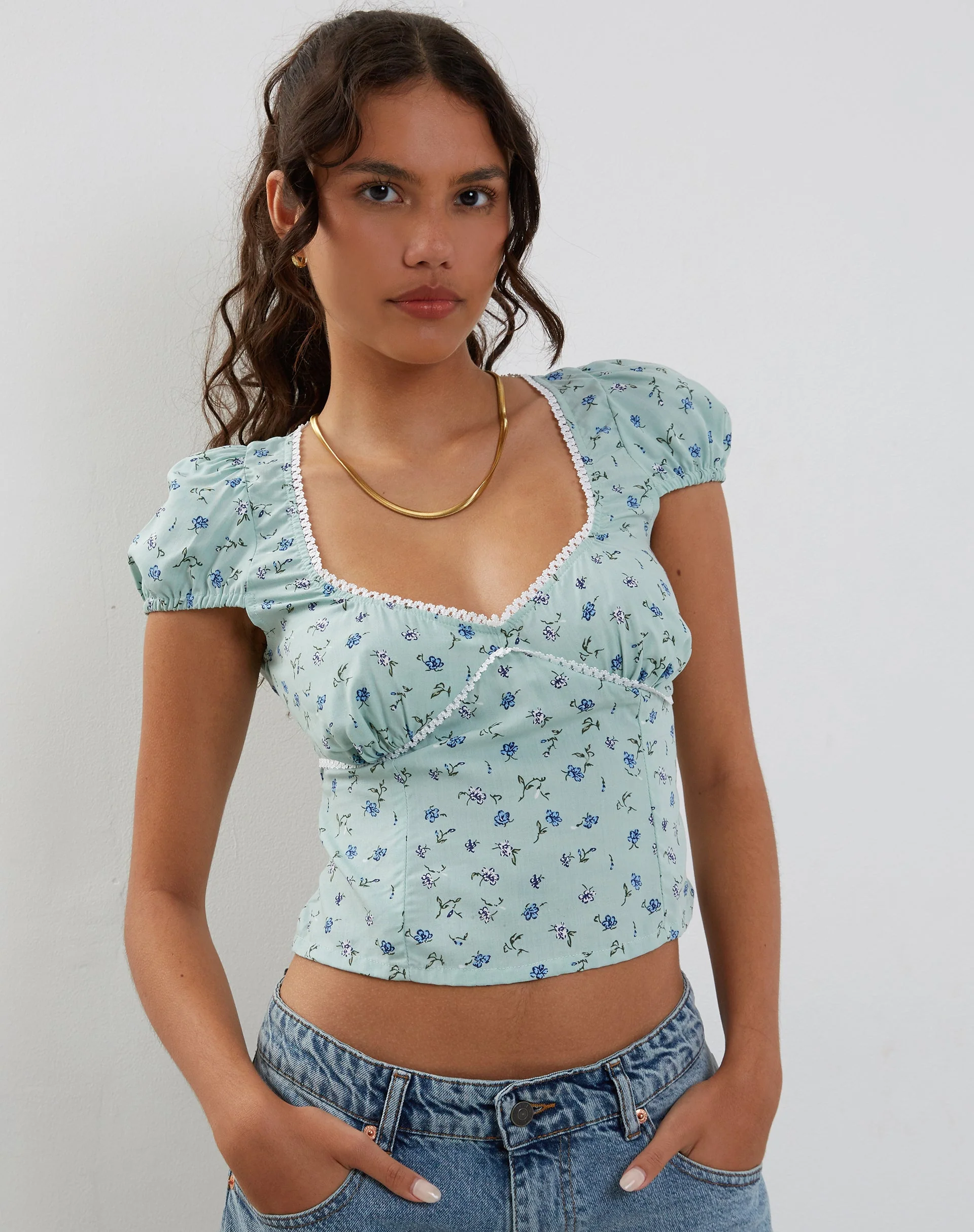 Laz Top in hübschem Blütengrün - Image 2