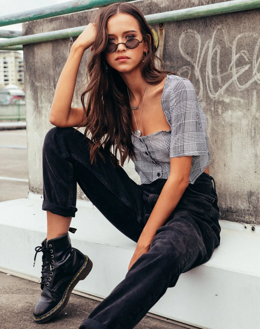 Legia Crop Top aus Charles-Karo Grau - Image 2