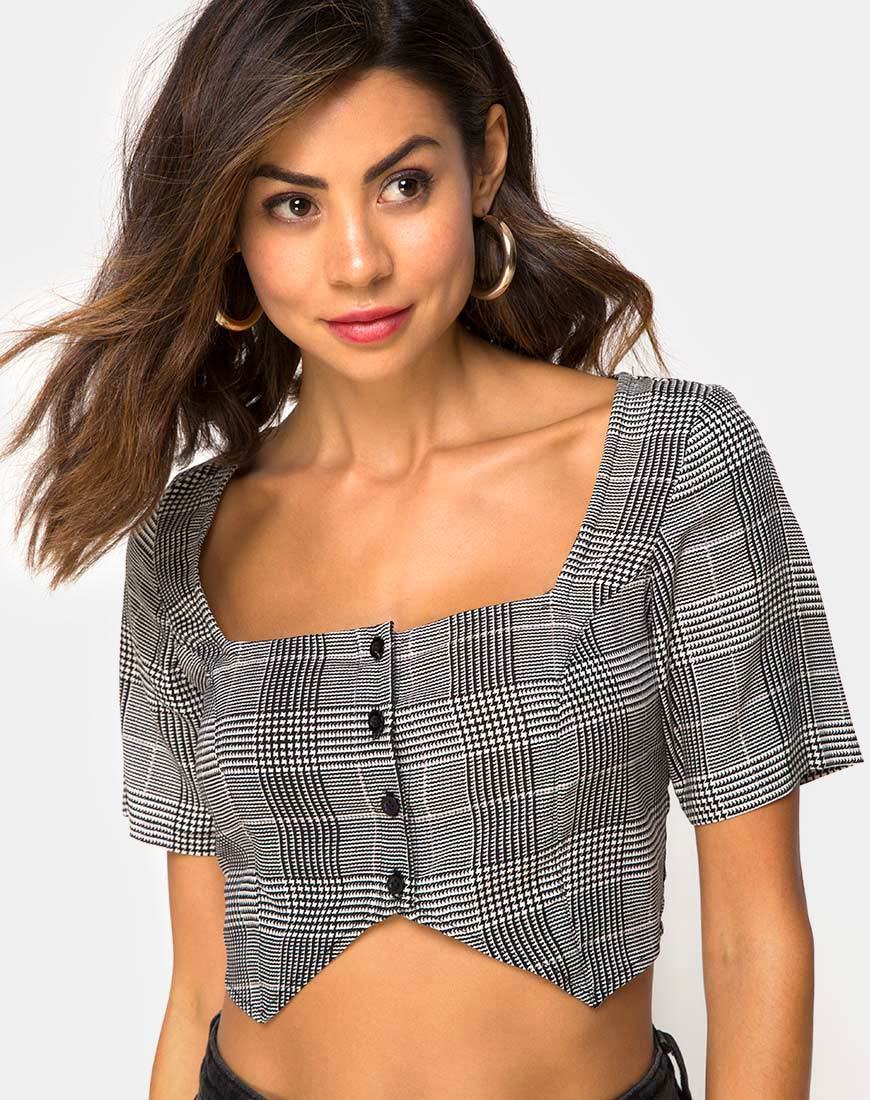 Legia Crop Top aus Charles-Karo Grau - Image 3