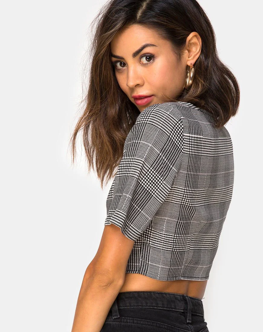 Legia Crop Top aus Charles-Karo Grau - Image 4