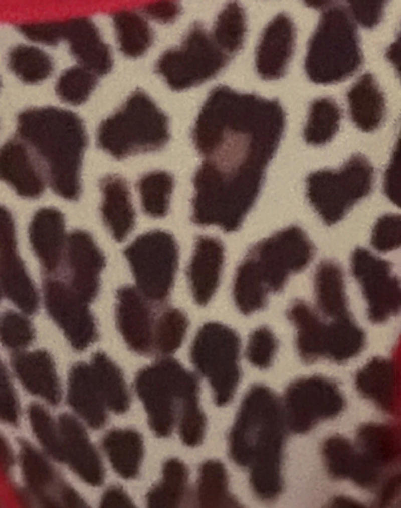 Lentra Bikiniunterteil mit Kontrastbändern in Rar Leopard - Image 6