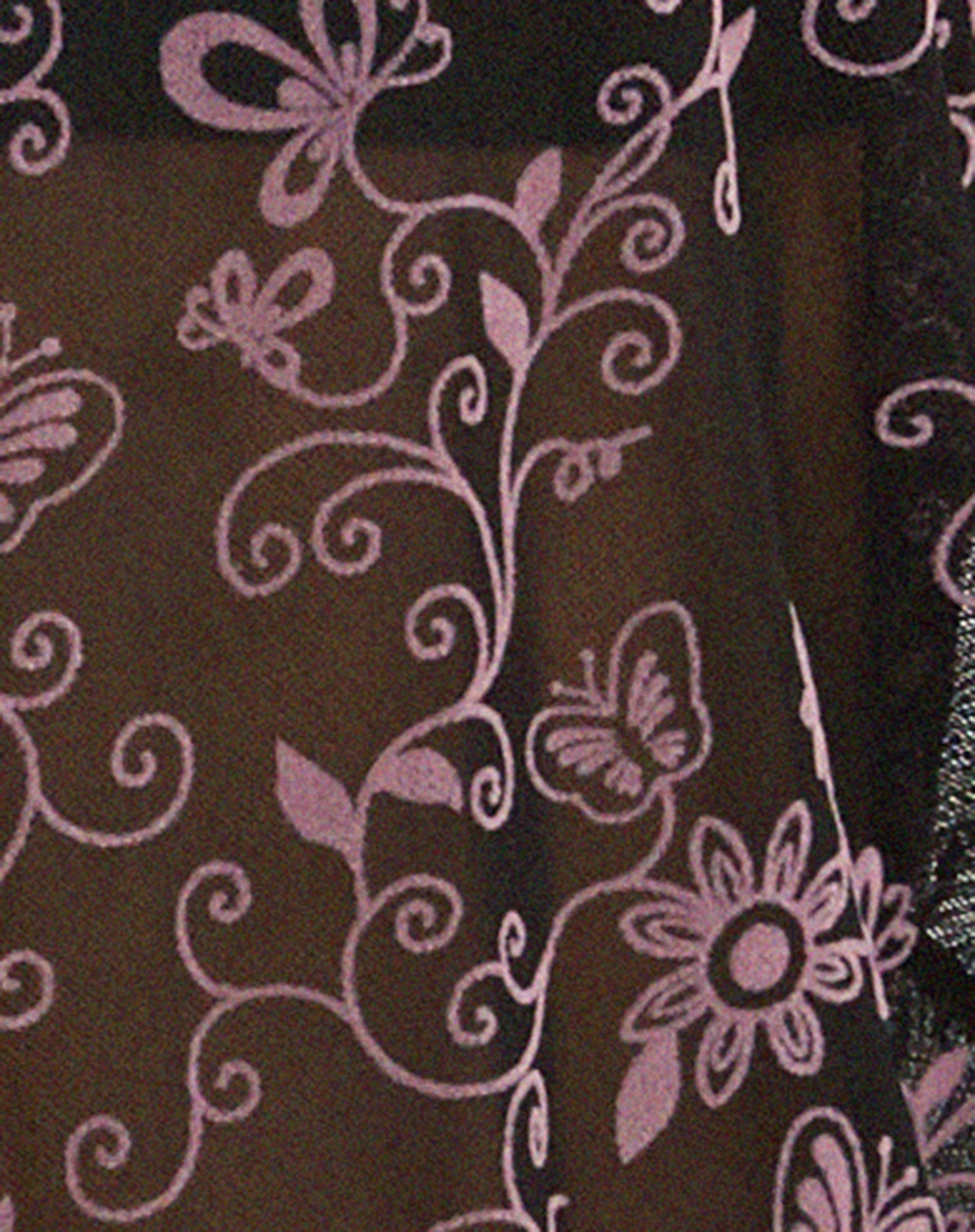 Leon Cardi in Schmetterlingsrebenflocke Schwarz und Rosa - Image 5