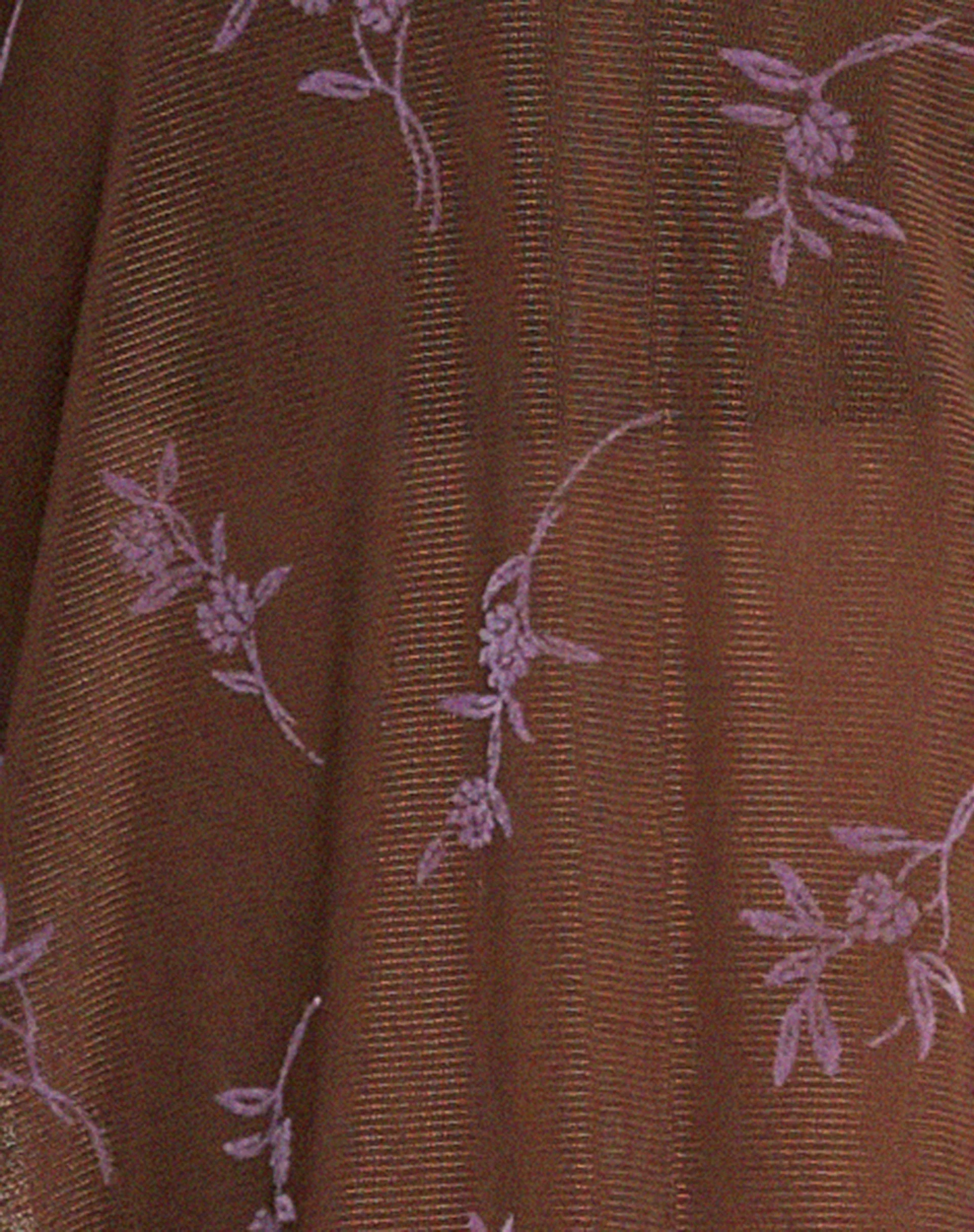 Leony Cardi in Blumenstiel Flock Braun - Image 5