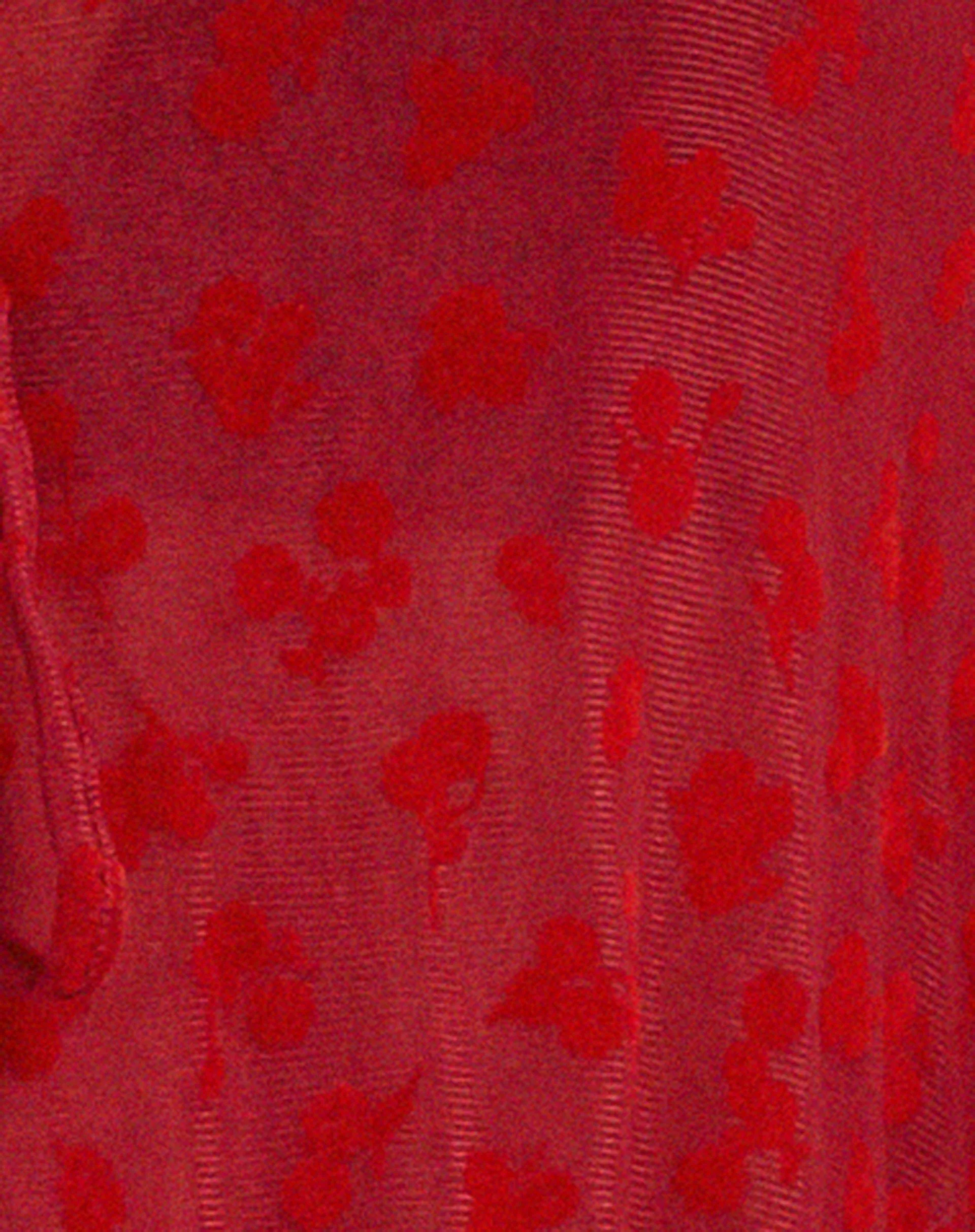 Leony Cardi aus rotem Flock-Mesh - Image 5