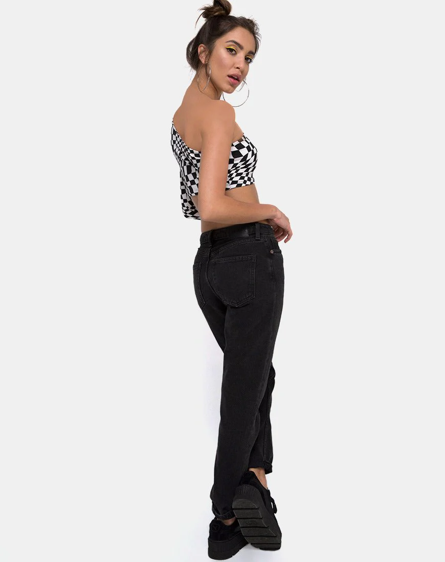 Lepo Crop Top in Square Flag S/W - Image 4